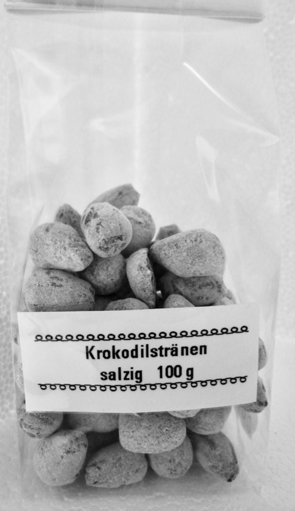 KROKODILSTRÄNEN - salzig - Lakritzbonbons 100g