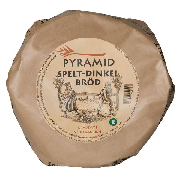 Pyramid-Spelt-Dinkel Bröd Dinkelknäcke 550g