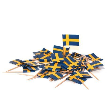 Fahnenpicker schwedische Flagge 50St.