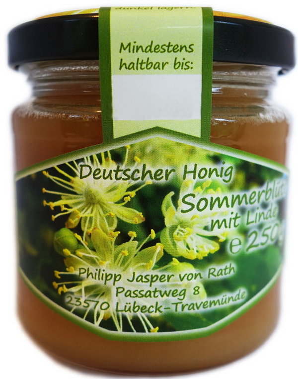 Deutscher Honig  "Sommerblüte mit Linde" 250g