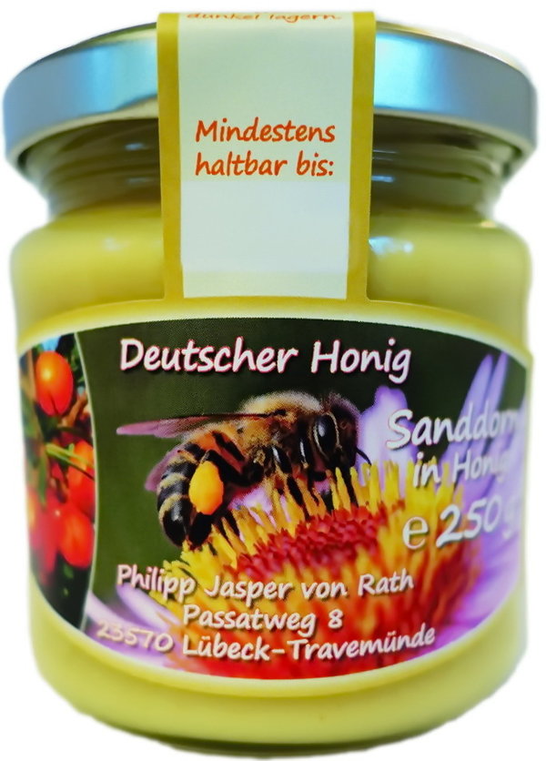 Deutscher Honig  " Sanddorn in Honig" 250g