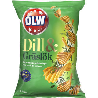 OLW Dill & Gräslök Chips 175g