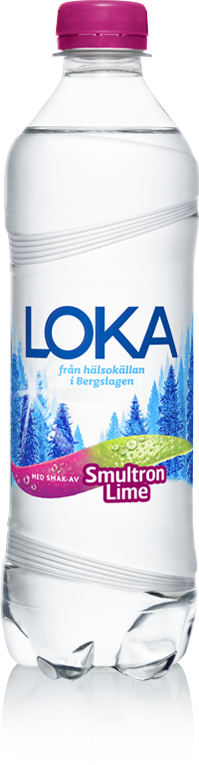 LOKA Smultron Lime - Wasser mit Walderdbeer-Limonengeschmack - 0,5l