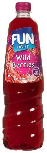Fun Light Wild Berries -Wildbeerensirup ohne Zucker, 1L