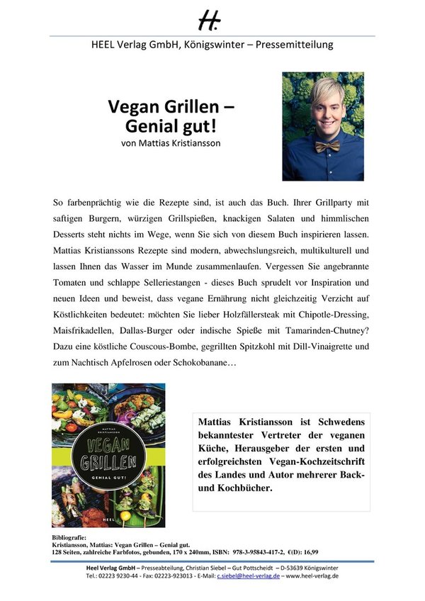 Vegan Grillen - Genial gut! - Mattias Kristiansson