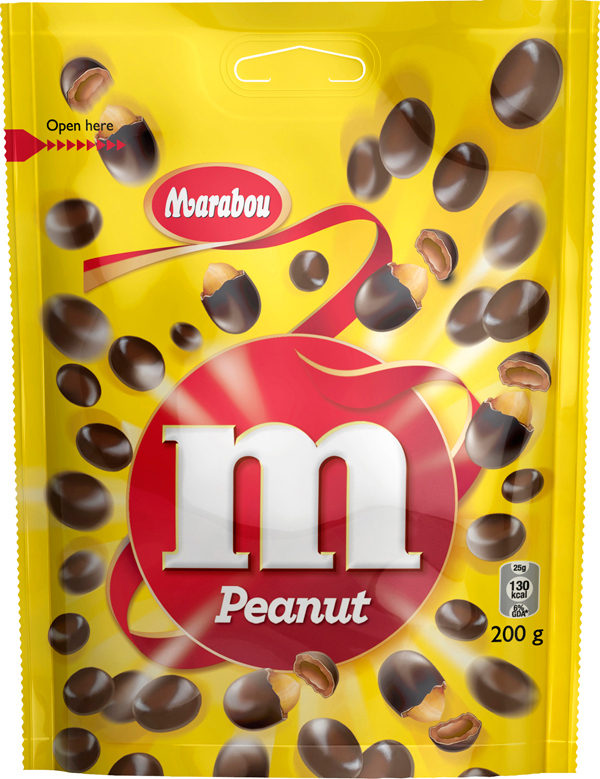 MARABOU  M Peanut  - original,  200g große Tüte