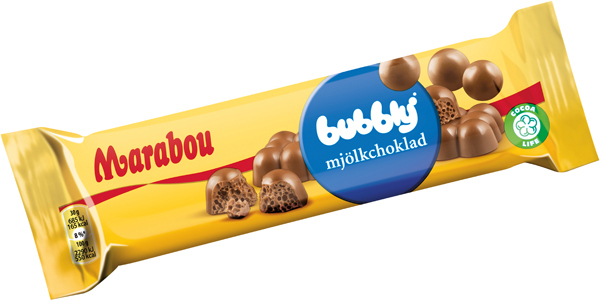 MARABOU BUBBLIG - Milchschokolade mit Luftblasen - 60g