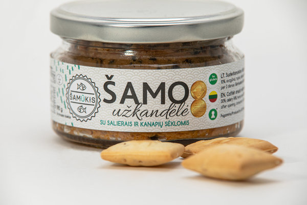 SAMUKIS BIO Wels-Snack mit Sellerie und Hanfsamen,190g