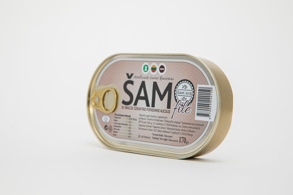 SAMUKIS BIO Wels-Filet mit sonnengetrockneten Tomaten in Öl,170g   MHD 07.12.2022