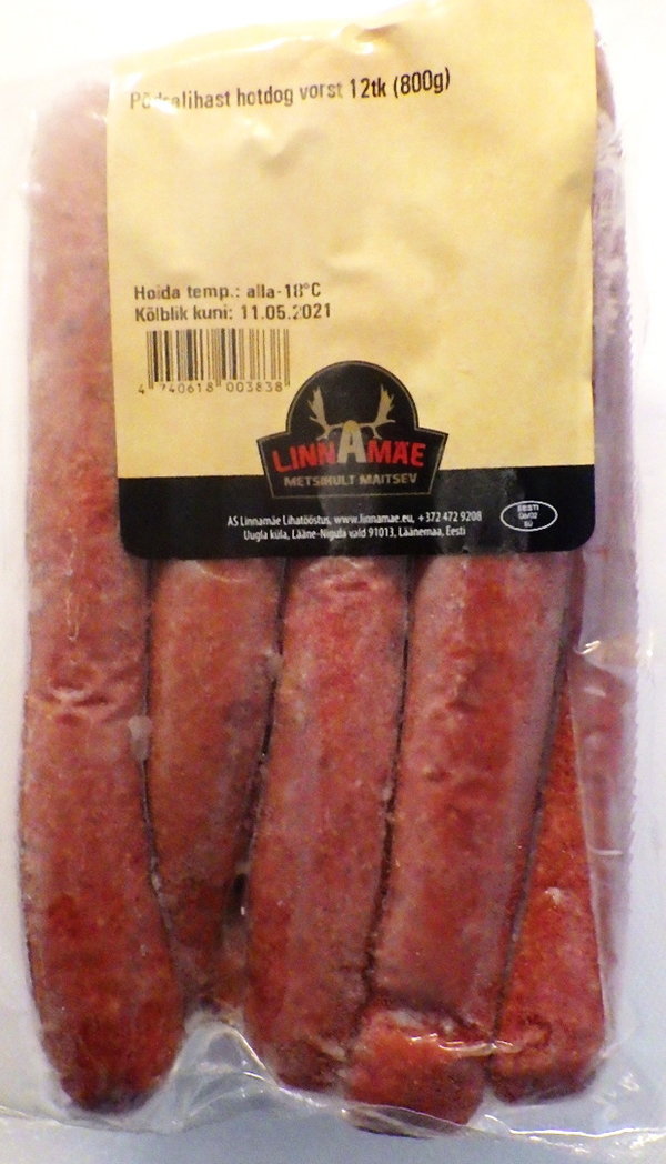 LINNAMÄE Elch Hot Dog Würste aus Estland, 800g TK-Ware