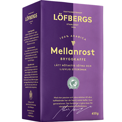 Löfbergs Mellanrost -  Röstkaffee, gemahlen 450g