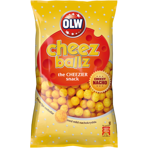 OLW Cheez ballz - "Käsebällchen" mit Nachokräutern, 160g