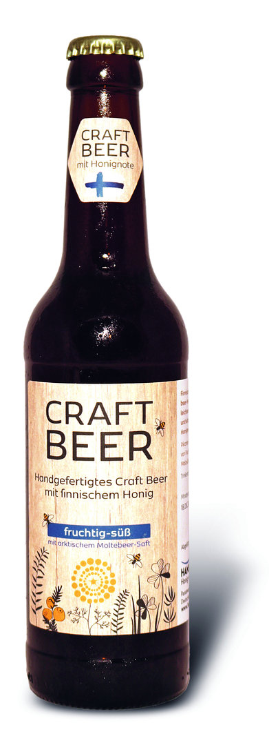 Hanse Honig Craft Beer Moltebeere & finn. Honig,0,33l Fl. 5,0% Vol.Alk.