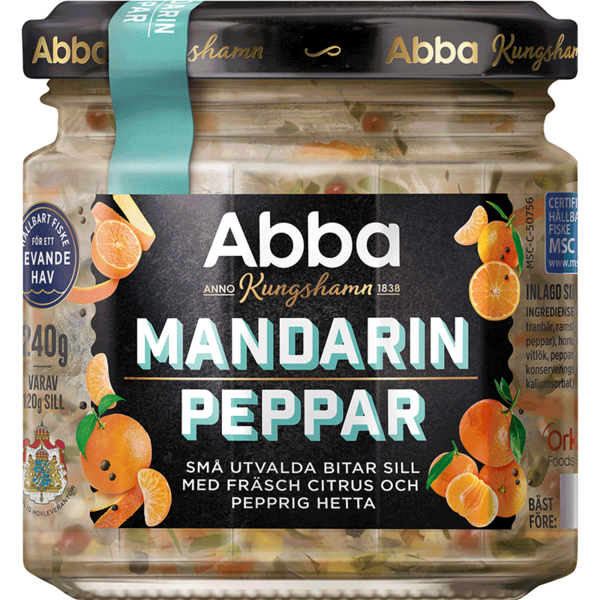 ABBA Mandarin-Pfefferhering - Mandarin Peppar, 240g