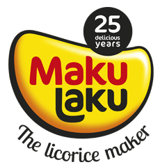 MakuLaku finnische gefüllte Lakritzstücke Lemon 100g