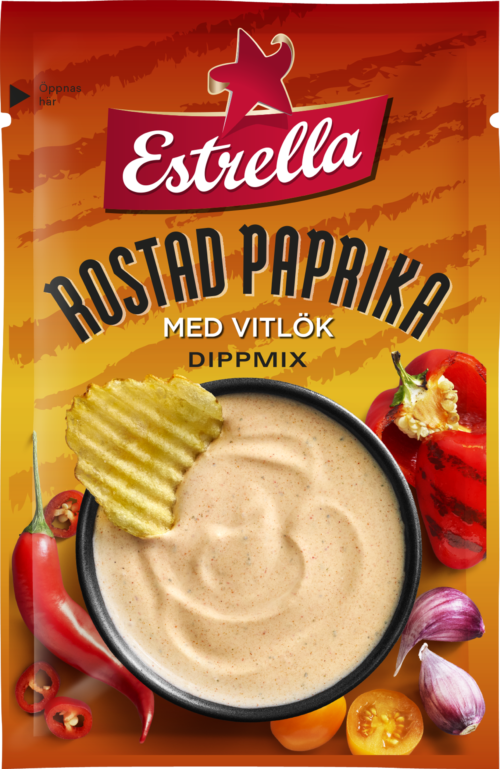 ESTRELLA Dipmix geröstete Paprika mit Knoblauch 24g