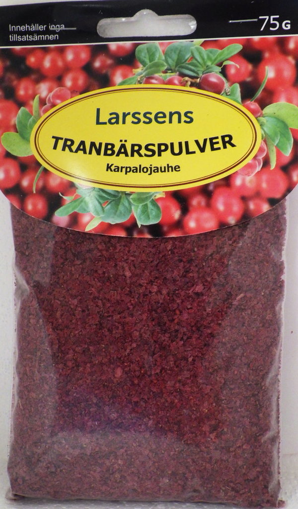 Larssens Tranbärspulver - Moosbeerenpulver - 75g