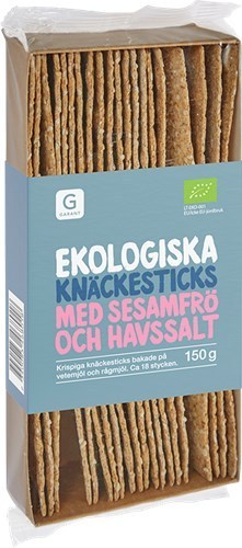 GARANT Öko Knäckesticks mit Sesam und Meersalz, 150g