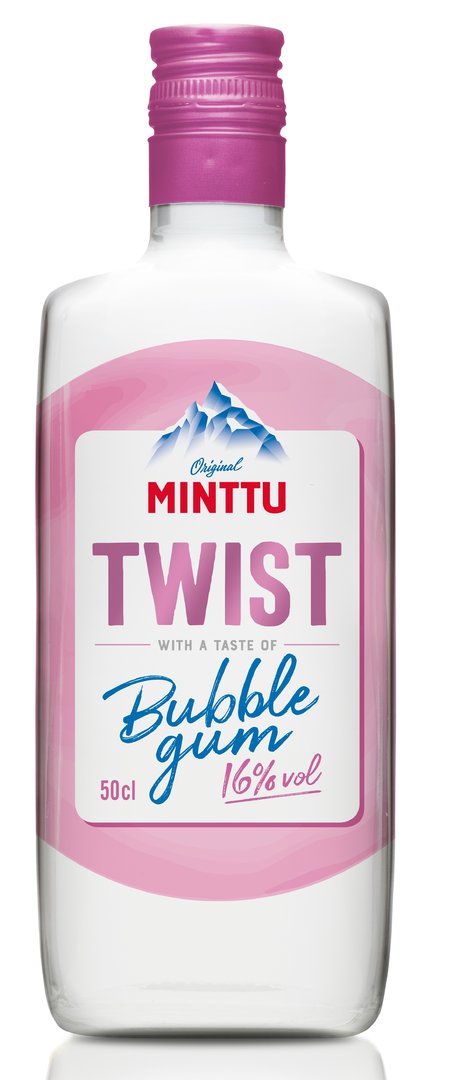 MINTTU TWIST Bubblegum Likör, 0,5l, 16% Vol. Alk.