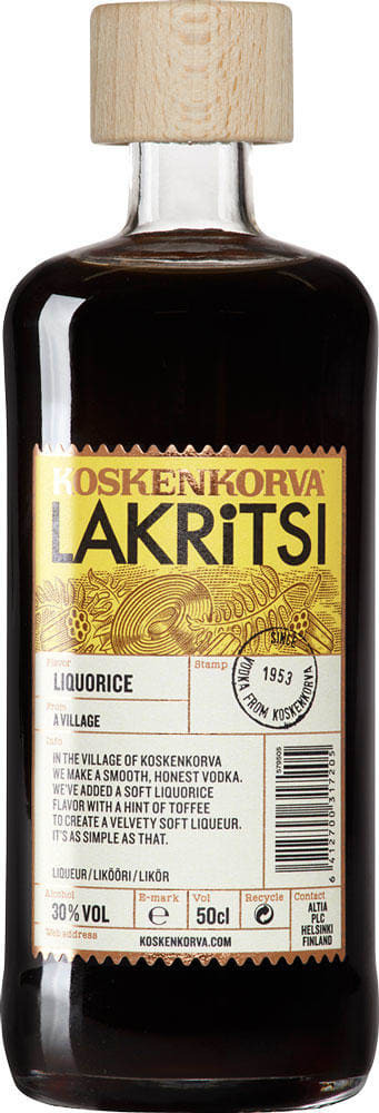 KOSKENKORVA Lakritsi 0,5l Flasche, 32% Vol. Alk.