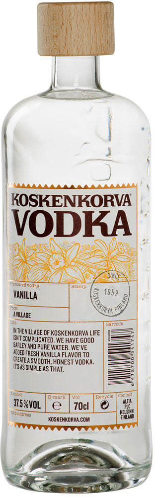 KOSKENKORVA Vodka Vanilla 0,7L 37,5% Vol.Alk.