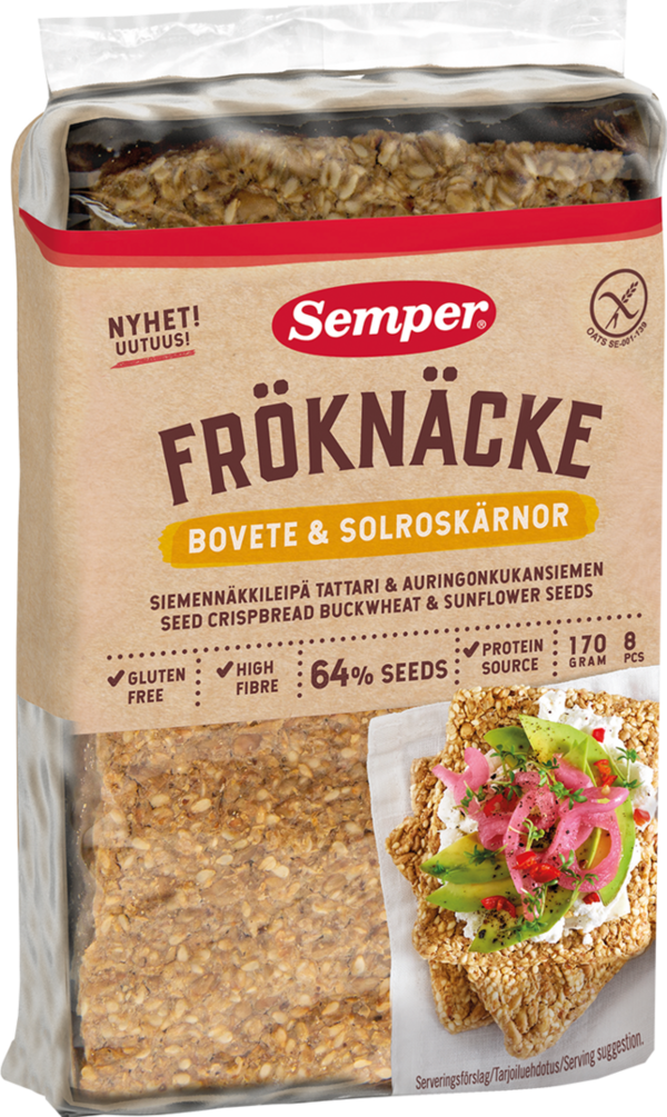 Semper Fröknäcke Buchweizen & Sonnenblumenkernen - 170g