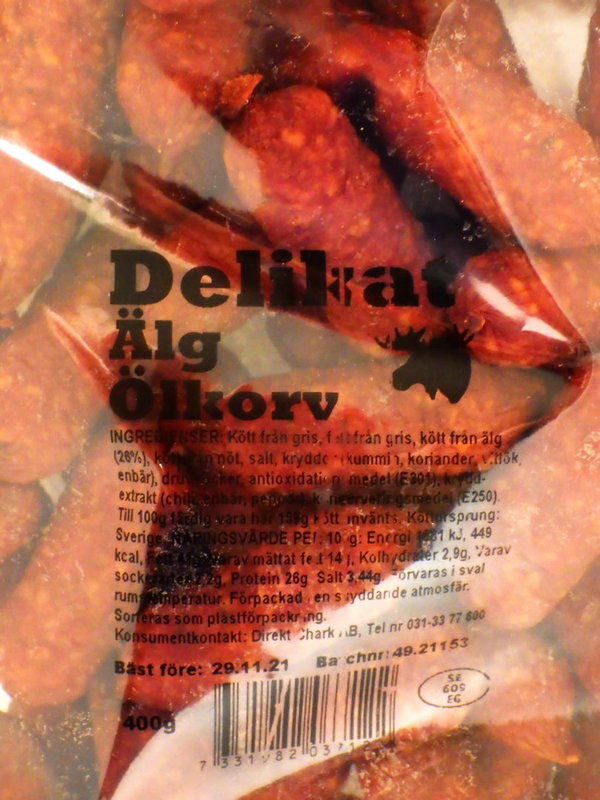 Ölkorvsnacks Elchwurst Delikat - Snack-Salami, 400g