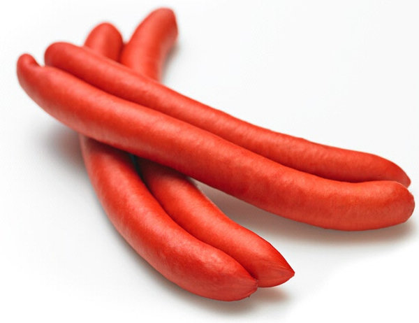 GØL Rød Pølse - rote Hotdog Würste im 4er Pack, 248g TK-Ware