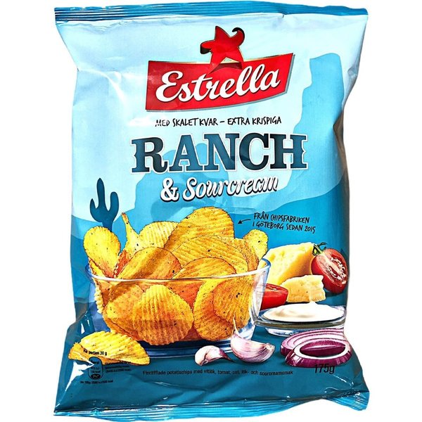 ESTRELLA Kartoffelchips Ranch & Sourcream 175g