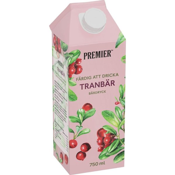 PREMIER Tranbär - Moosbeerendrink 0,75L